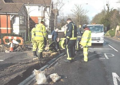 Flood Relief Work at Kenley Croydon